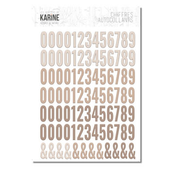 LES ATELIERS DE KARINE LES ATELIERS DE KARINE HISTOIRES AU NATUREL NUMBER STICKERS