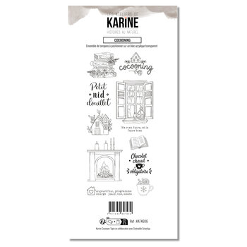 LES ATELIERS DE KARINE LES ATELIERS DE KARINE HISTOIRES AU NATUREL COCOONING CLEAR STAMP SET