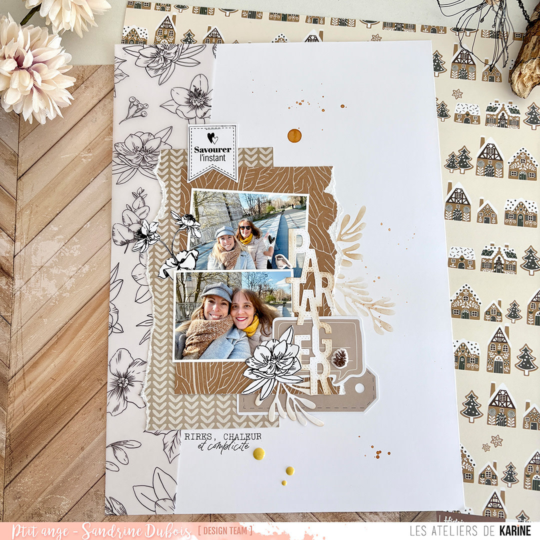 LES ATELIERS DE KARINE LES ATELIERS DE KARINE HISTOIRES AU NATUREL LES JOURS HEUREUX CLEAR STAMP SET