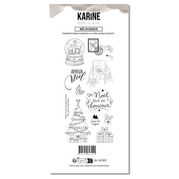 LES ATELIERS DE KARINE LES ATELIERS DE KARINE HISTOIRES AU NATUREL NOËL EN DOUCEUR CLEAR STAMP SET