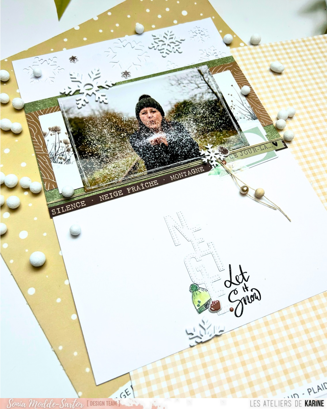 LES ATELIERS DE KARINE LES ATELIERS DE KARINE HISTOIRES AU NATUREL SPORTS D'HIVER CLEAR STAMP SET