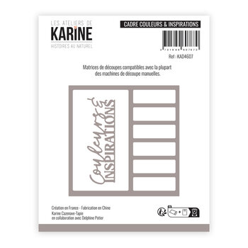 LES ATELIERS DE KARINE LES ATELIERS DE KARINE HISTOIRES AU NATUREL CADRE COULEURS & INSPIRATION DIE SET