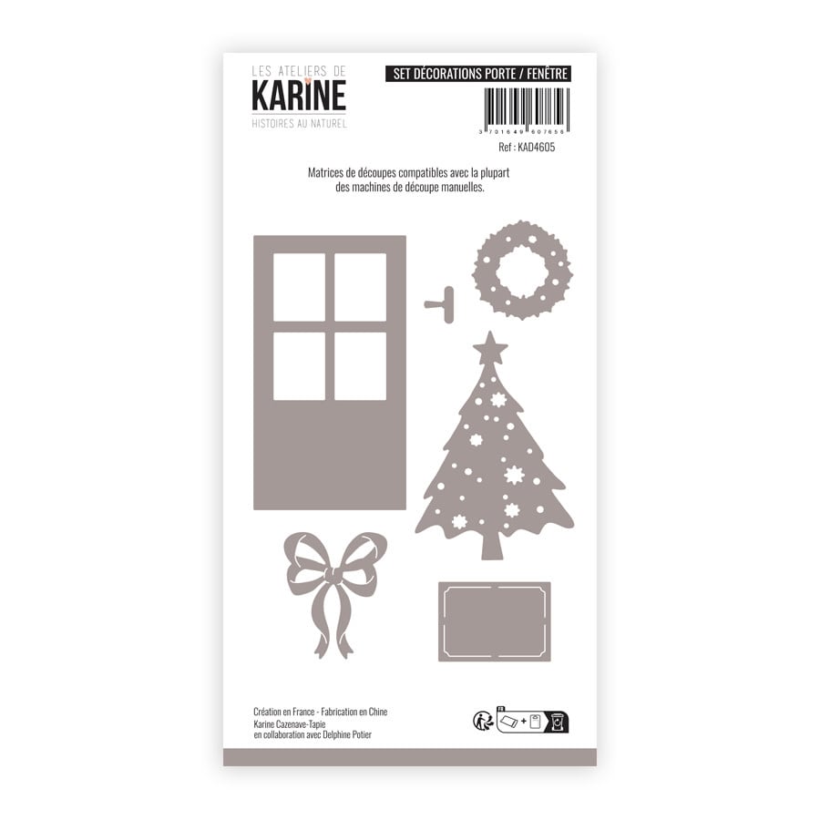 LES ATELIERS DE KARINE LES ATELIERS DE KARINE HISTOIRES AU NATUREL DÉCORATIONS PORTE/FENÊTRE DIE SET