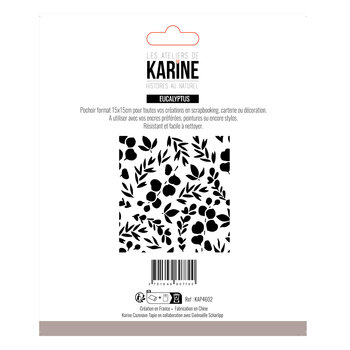 LES ATELIERS DE KARINE LES ATELIERS DE KARINE HISTOIRES AU NATUREL EUCALYPTUS 6x6 STENCIL