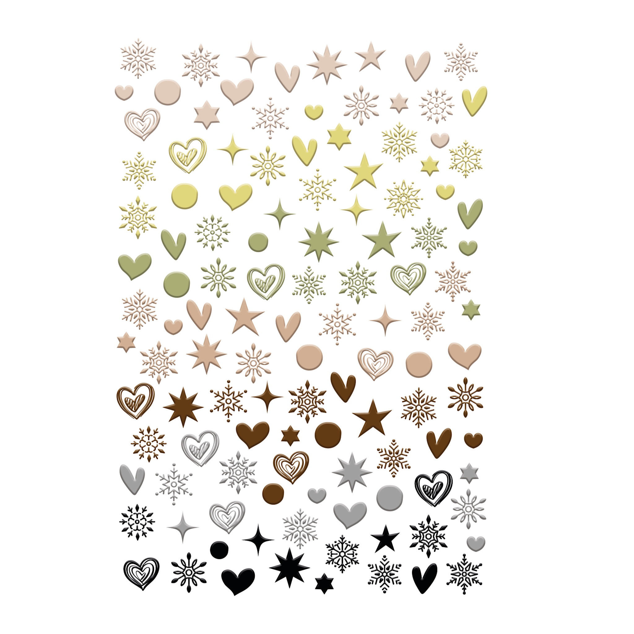 LES ATELIERS DE KARINE LES ATELIERS DE KARINE HISTOIRES AU NATUREL FLOCONS AND CO PUFFY STICKERS