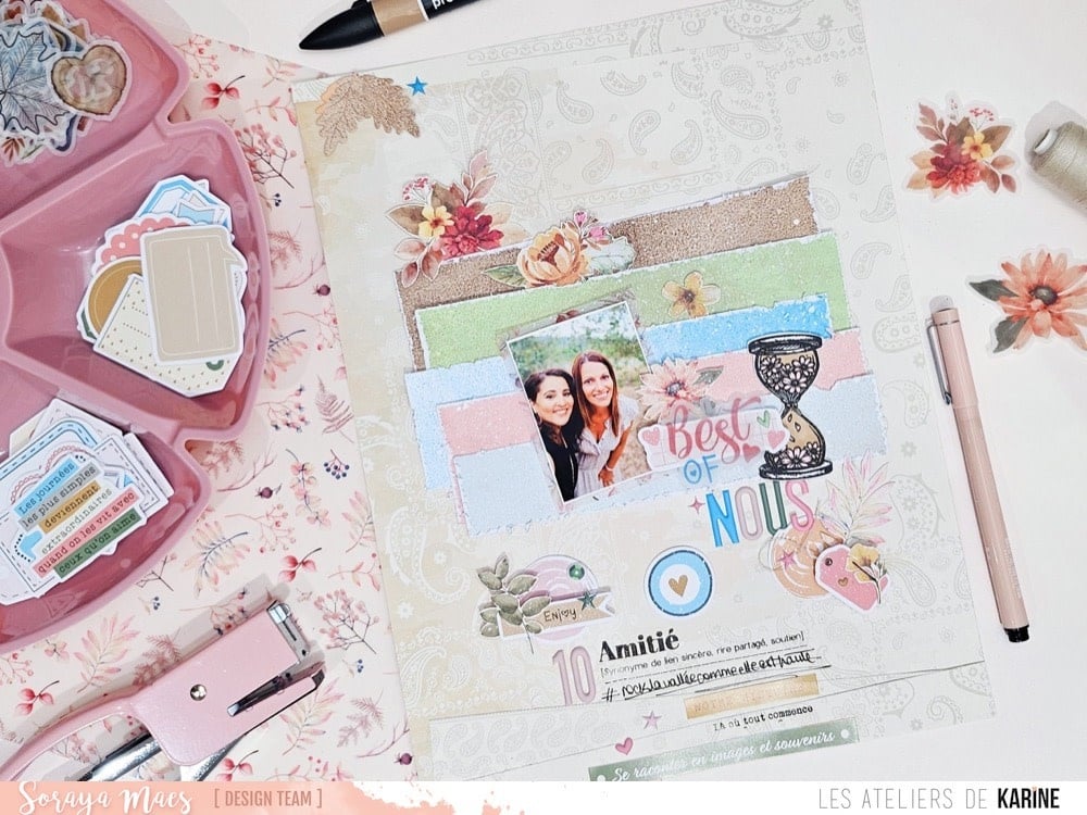 LES ATELIERS DE KARINE LES ATELIERS DE KARINE MADE WITH LOVE COMPLICITÉ DÉFINITIONS CLEAR STAMP SET