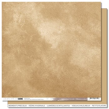 LES ATELIERS DE KARINE LES ATELIERS DE KARINE HISTOIRES AU NATUREL BACK TO BASICS CANNELLE 12x12 CARDSTOCK