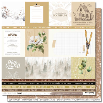 LES ATELIERS DE KARINE LES ATELIERS DE KARINE HISTOIRES AU NATUREL SAISON DOUCE 12x12 CARDSTOCK