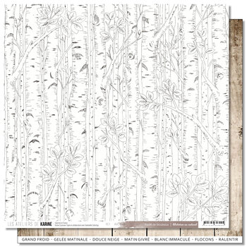 LES ATELIERS DE KARINE LES ATELIERS DE KARINE HISTOIRES AU NATUREL FORÊT DE BOULEAUX 12x12 CARDSTOCK