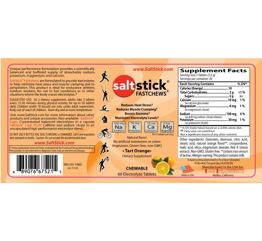 SaltStick FastChews 10 Tablet pouch