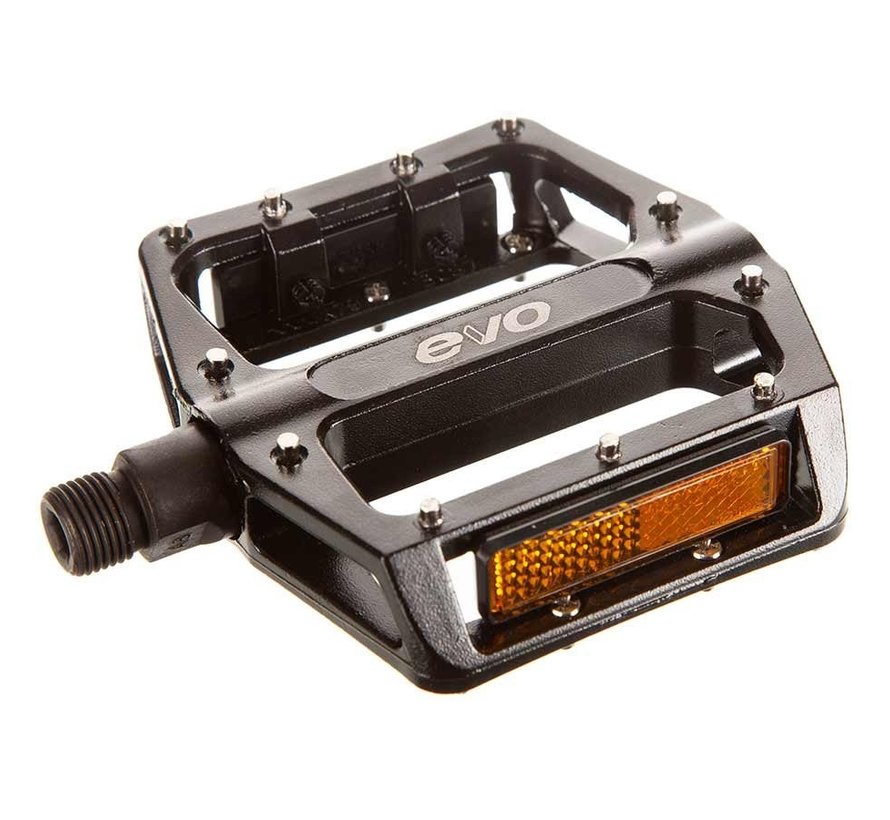 Hightail MX-6, Platform Pedals, Body: Aluminum, Spindle: Cr-Mo, 9/16'', Black, Pair