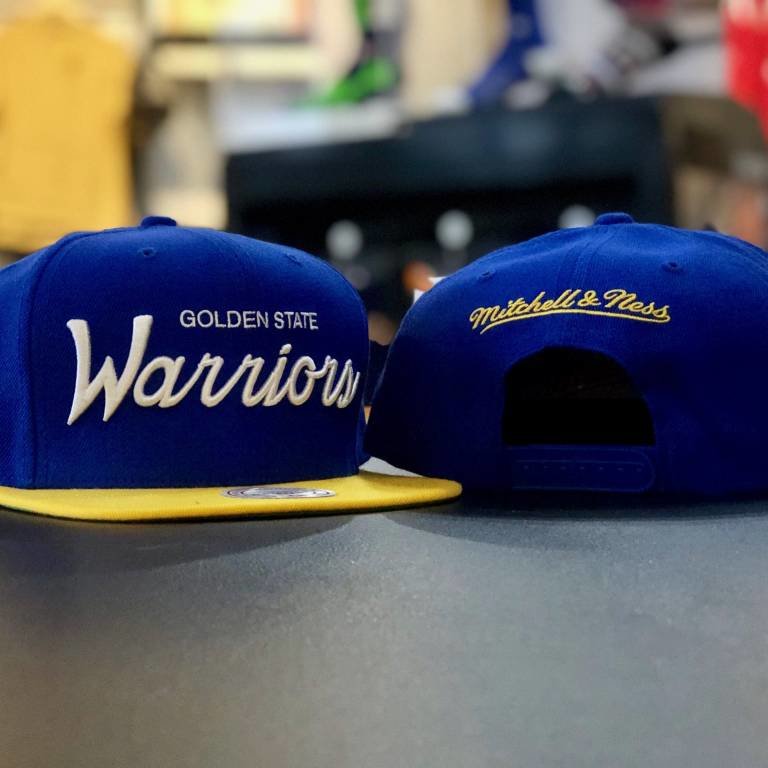 Warriors script hat Clearance