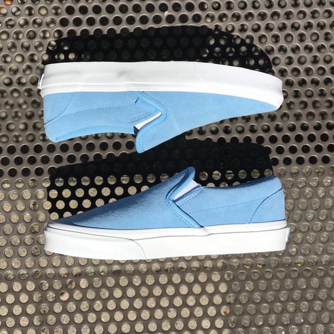 vans soft suede slip on