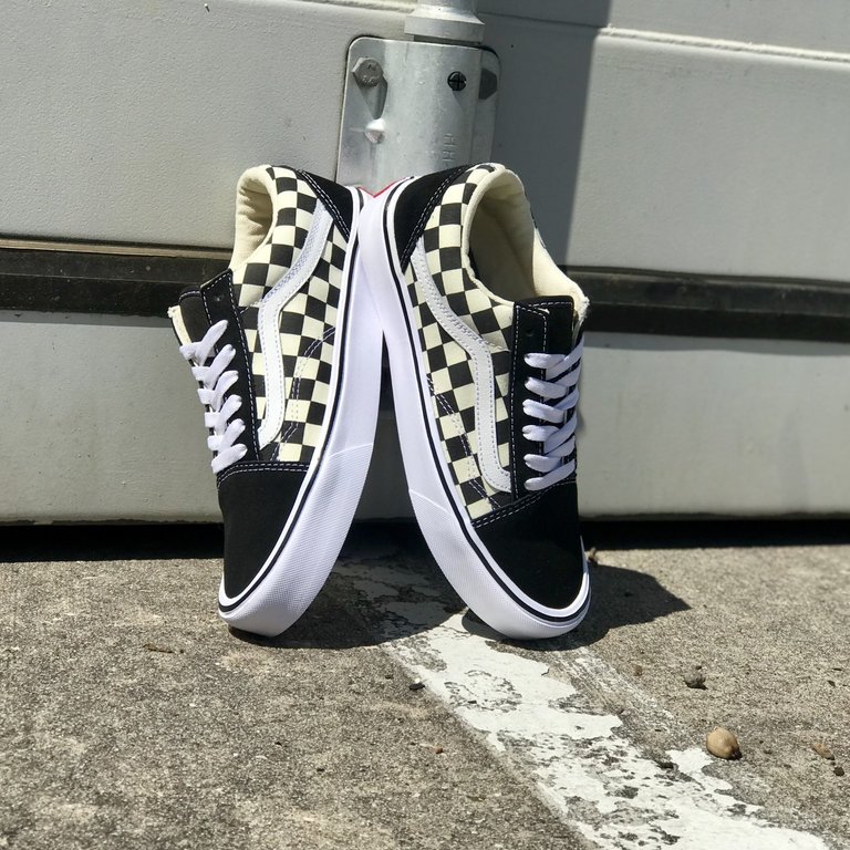 checkerboard old skool lite shoes