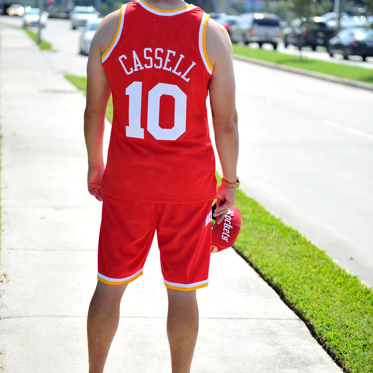 houston rockets shorts mitchell and ness