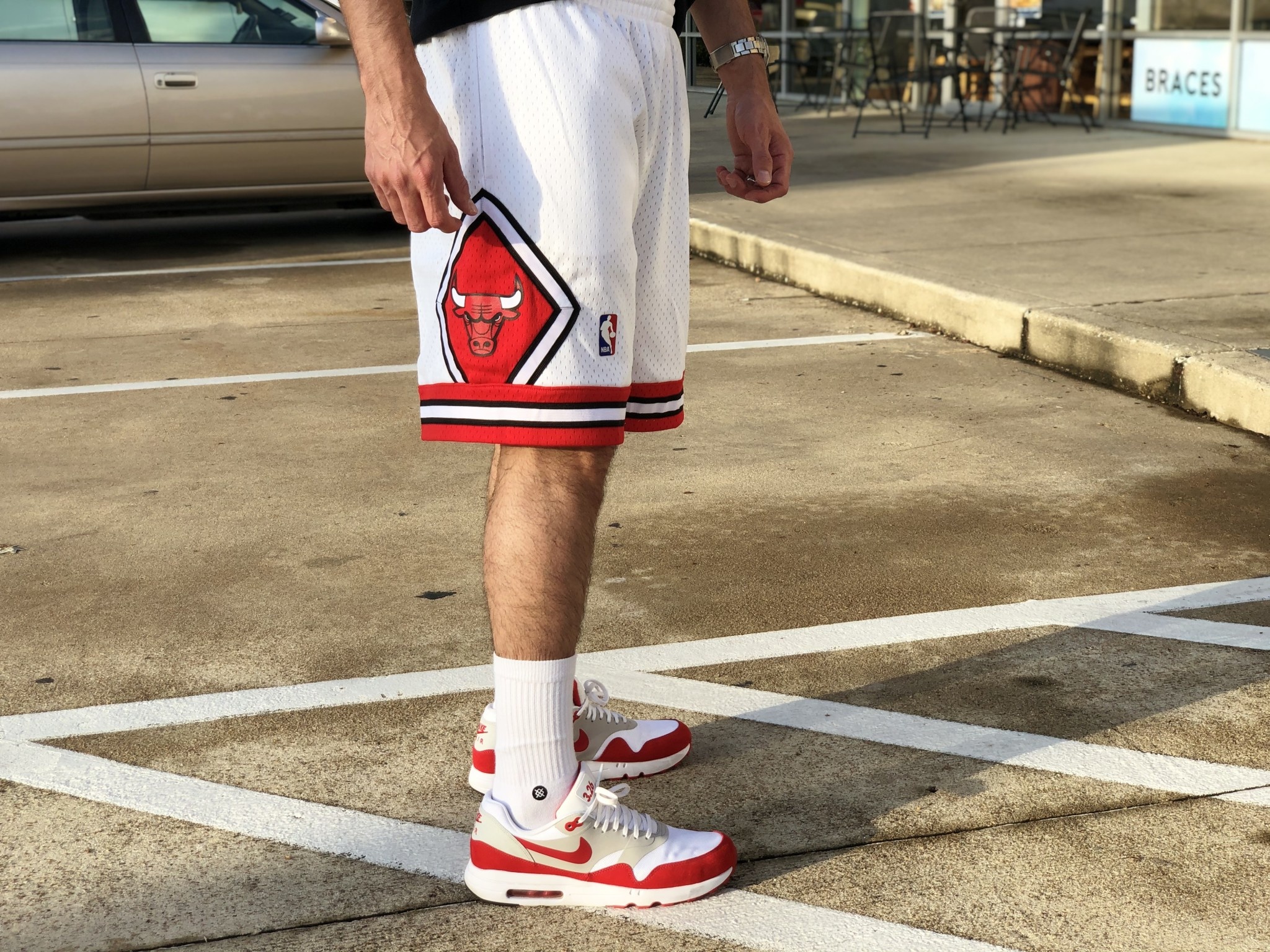 chicago bulls shorts outfit