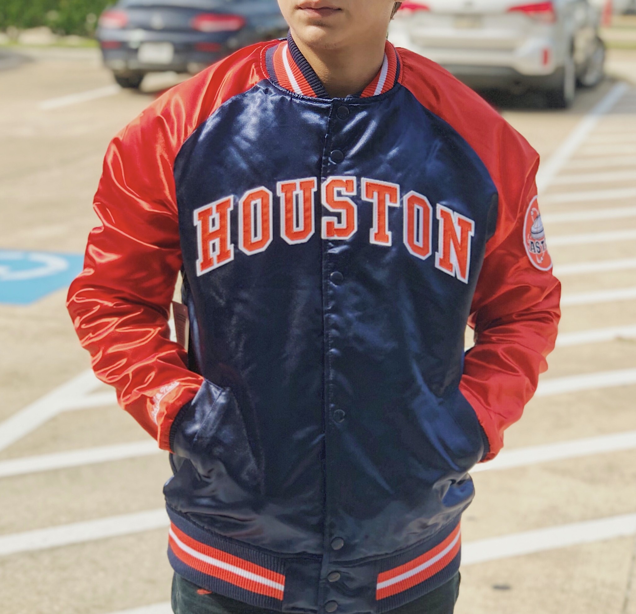 Special Script Houston Astros Satin Jacket