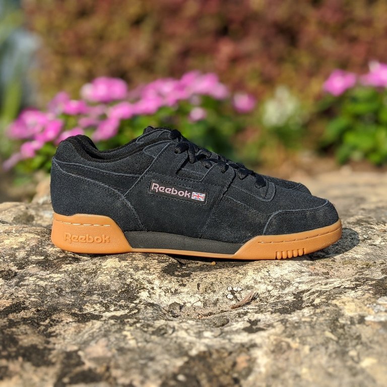 reebok workout plus grey suede