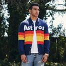 The popular 86 Astros rainbow sweater but its a Starter jacket : r/Astros