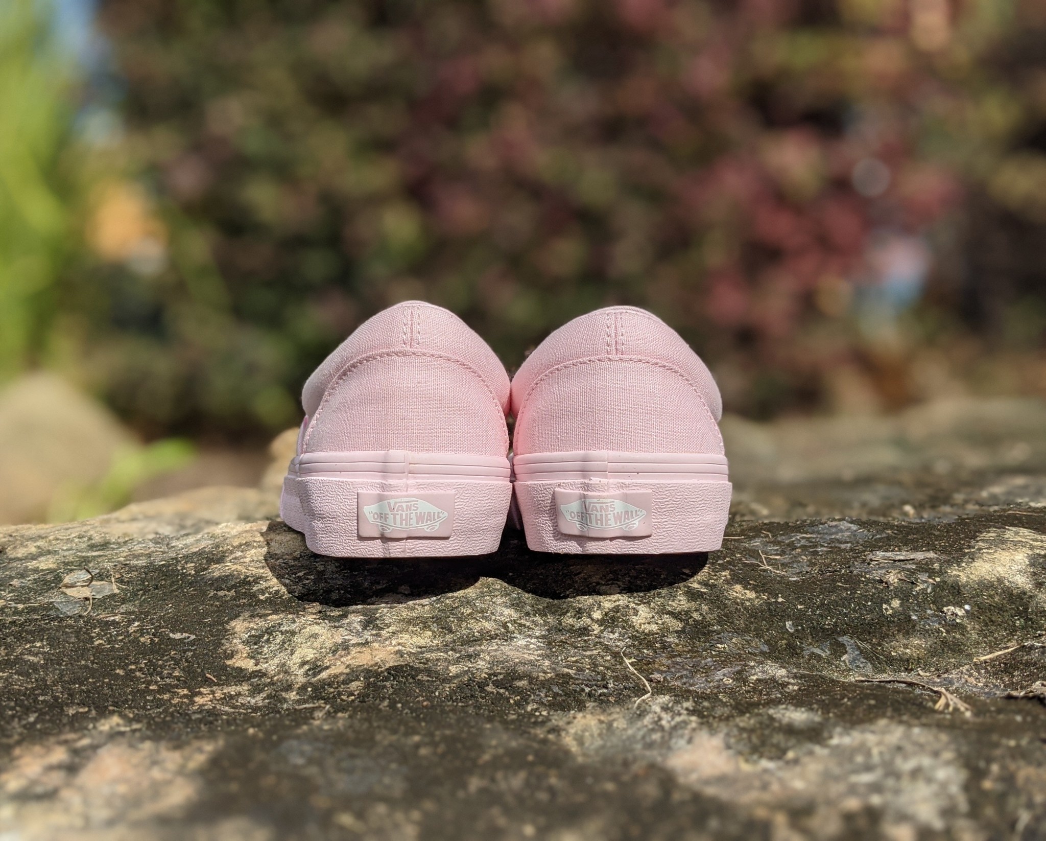 blushing bride checkerboard vans