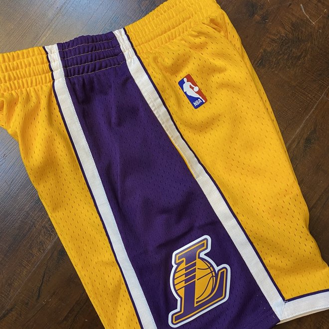 Los Angeles Lakers Rainbow M&N Big Face Basketball Shorts – Rare
