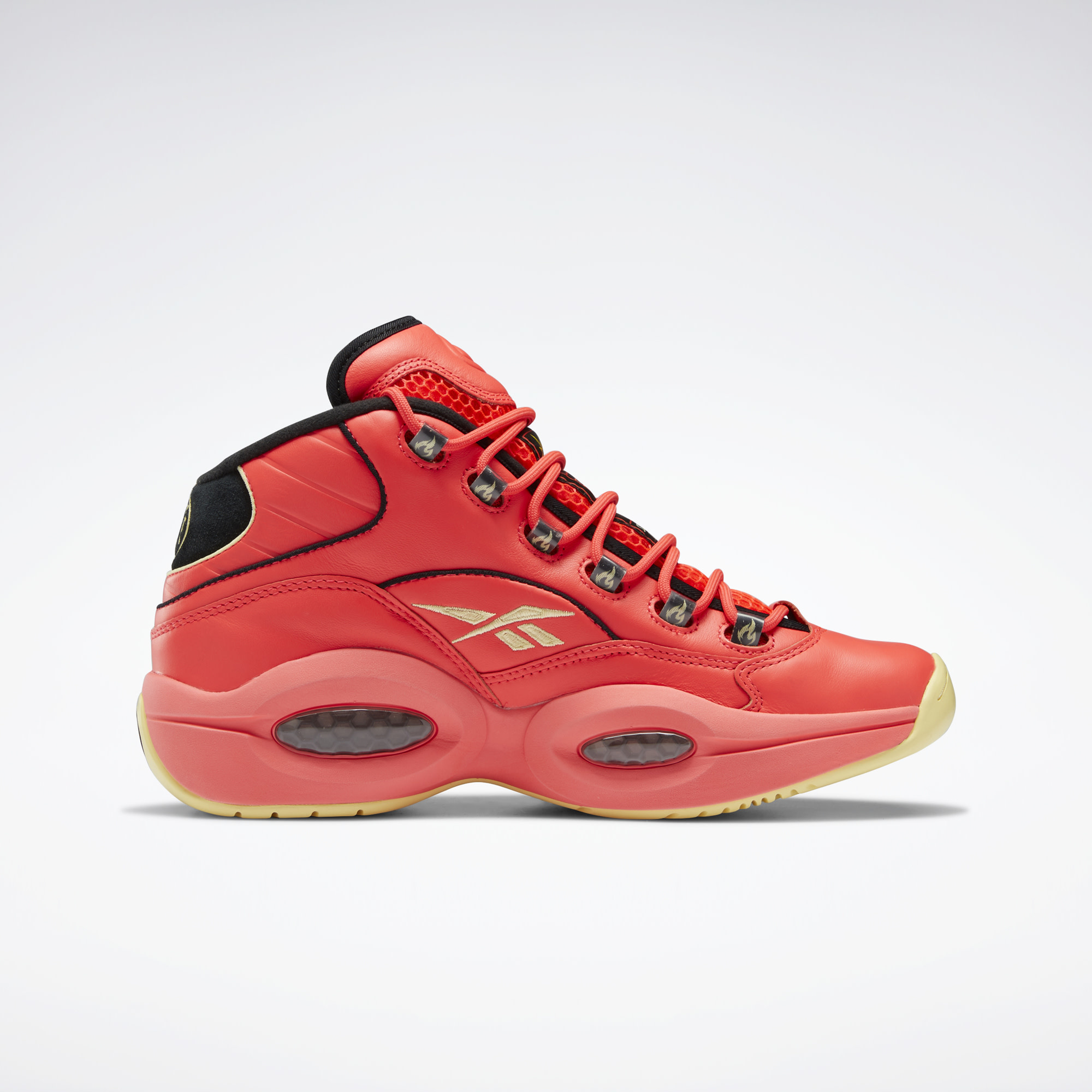 Reebok Question Mid Hot Ones Men's Sneaker Basketball Shoe Iverson  Trainers #093