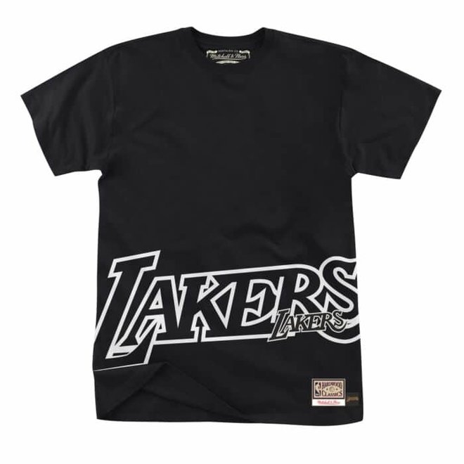 Mitchell & Ness x NBA LA Lakers Big Face 3.0 Black T-Shirt