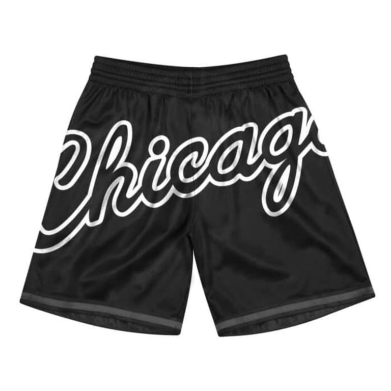 Bulls Swingman White Black Shorts 97 - Eight One