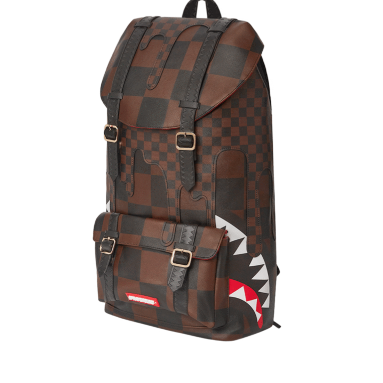 SPRAYGROUND DUFFLE BAG SHARK IN PARIS MINI DUFFLE Unisex Brown