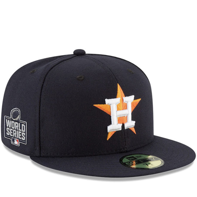 Houston Astros New Era Fitted Hat 7 3/8 Cooperstown Collection Wool Faded