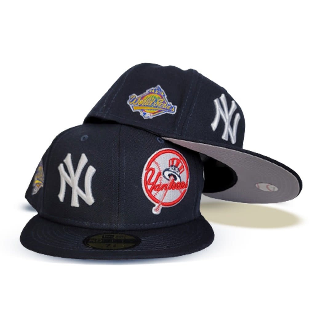 New Era 59FIFTY MLB New York Yankees World Champions Fitted Hat w/ Grey Undervisor 7 5/8