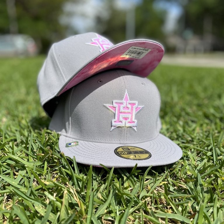 Las Vegas Aviators New Era On-Field 2023 Mother's Day LV Cream/Pink 59FIFTY Fitted Hat 6 7/8