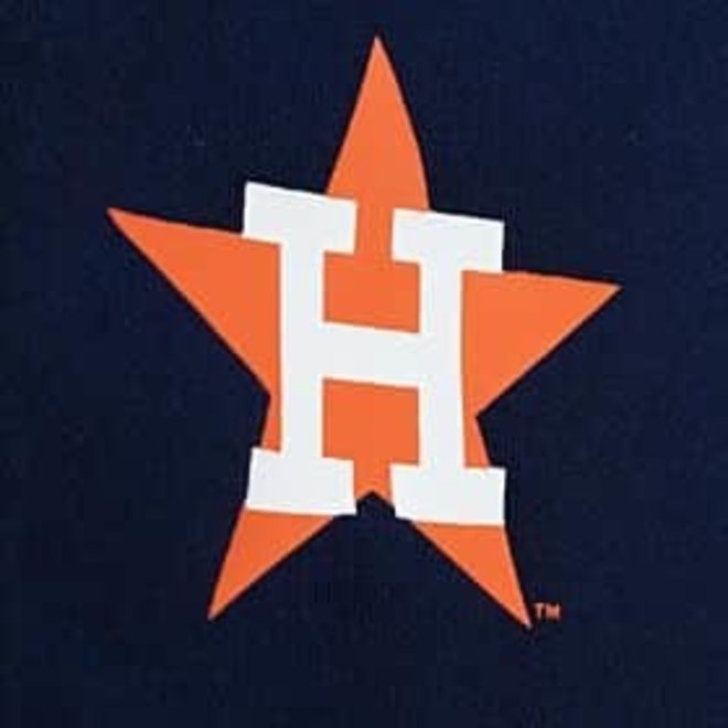 Women's New Era White/Orange Houston Astros Henley T-Shirt