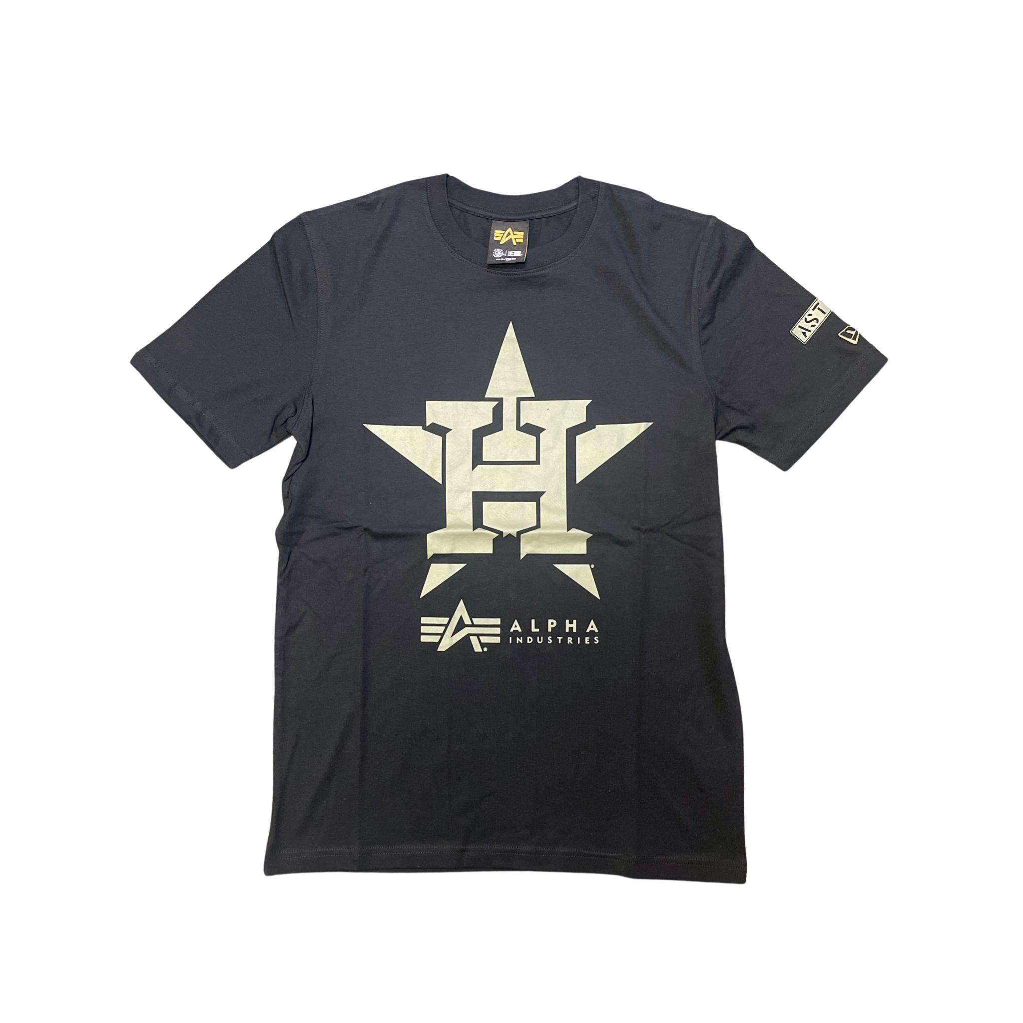 Men's Nike Black Houston Astros Camo Logo T-Shirt Size: Medium