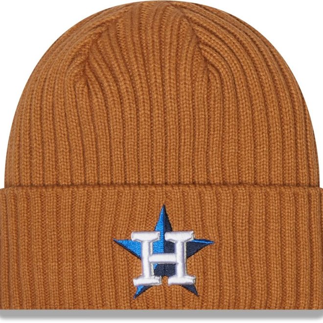 Houston Astros Carhartt Mens Baseball Hat Cap Strap-Back Tan Cotton Twill