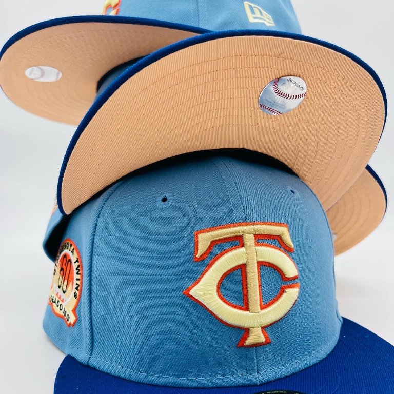 Mitchell N Ness Minnesota Twins 60th Anniversary Snapback (Blue