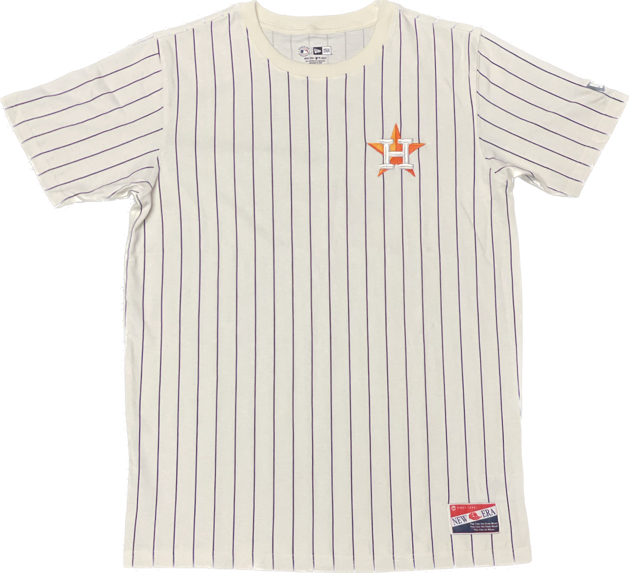 New Era Pinstripe White Jersey T-Shirt