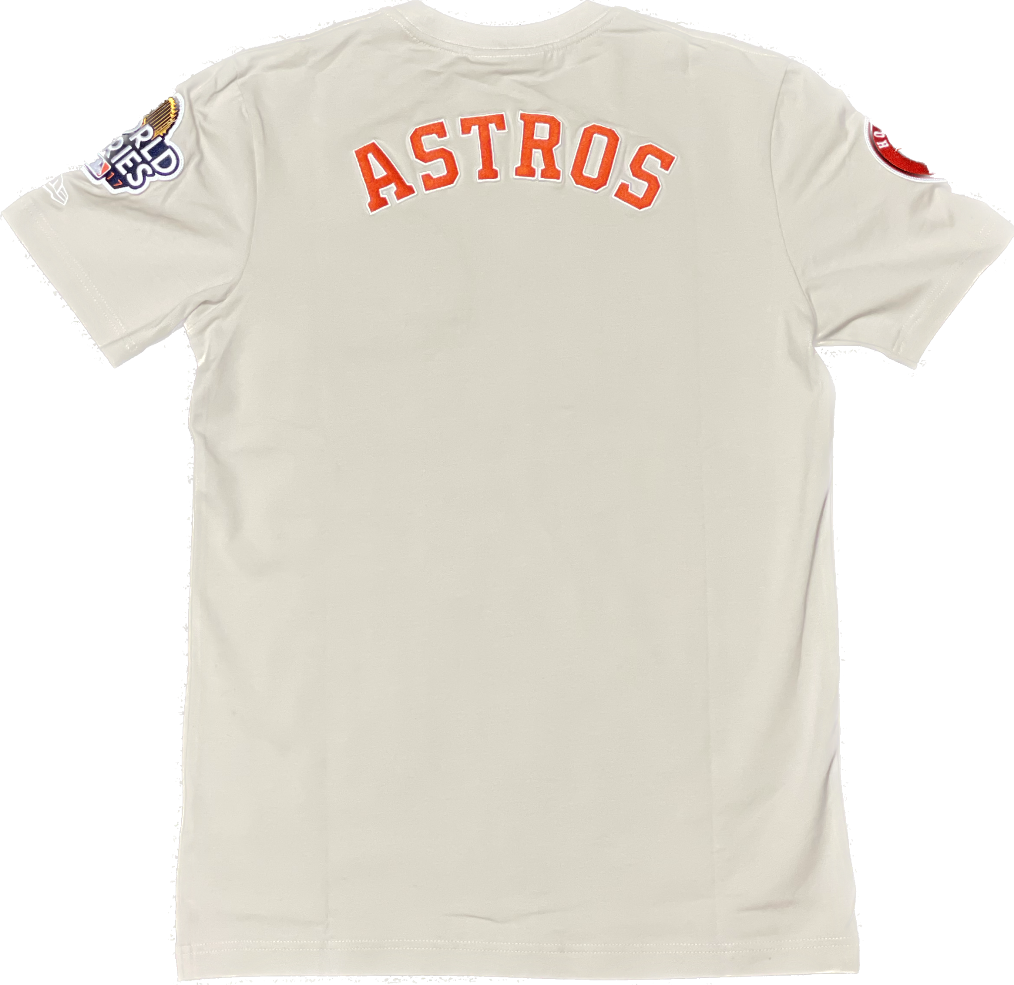 New Era Houston Astros Mens Short Sleeve Shirt (Beige)