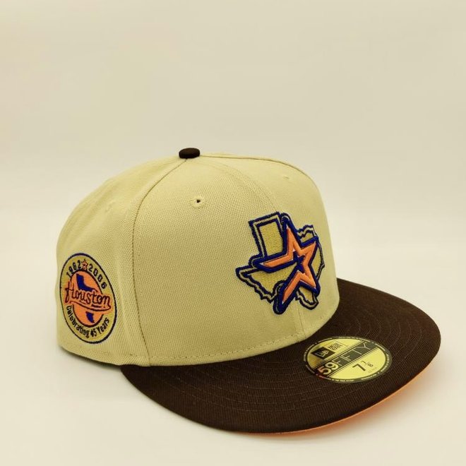 Men's Mitchell & Ness Royal/Gold Houston Astros Hometown Snapback Hat