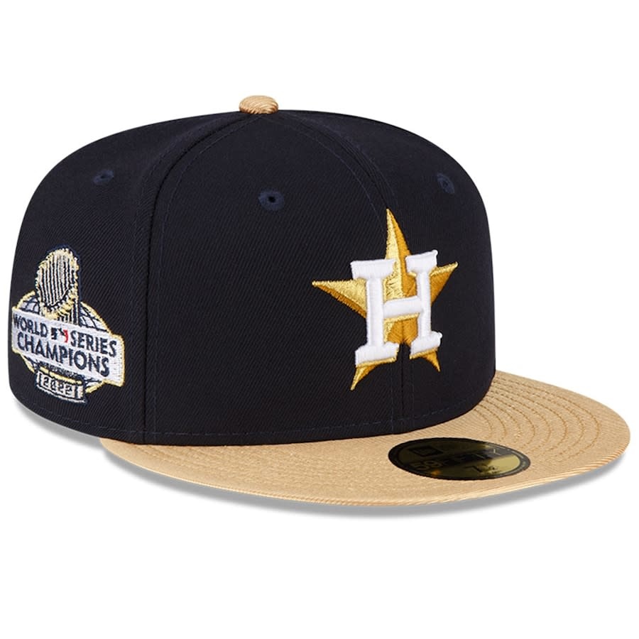 Houston Astros Black Gold & White Gold Team Jersey - All Stitched