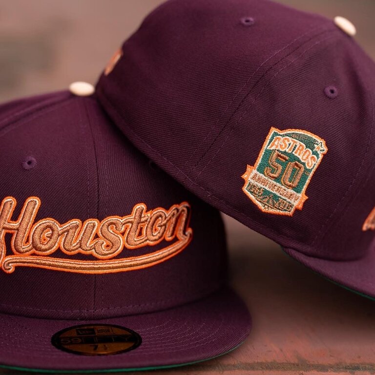 Houston astros 50th anniversary fitted hat. ( 7 3/4 )