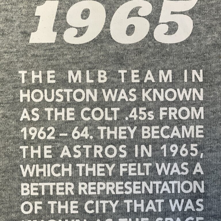 Astros MLB Team Origins Tee - Eight One