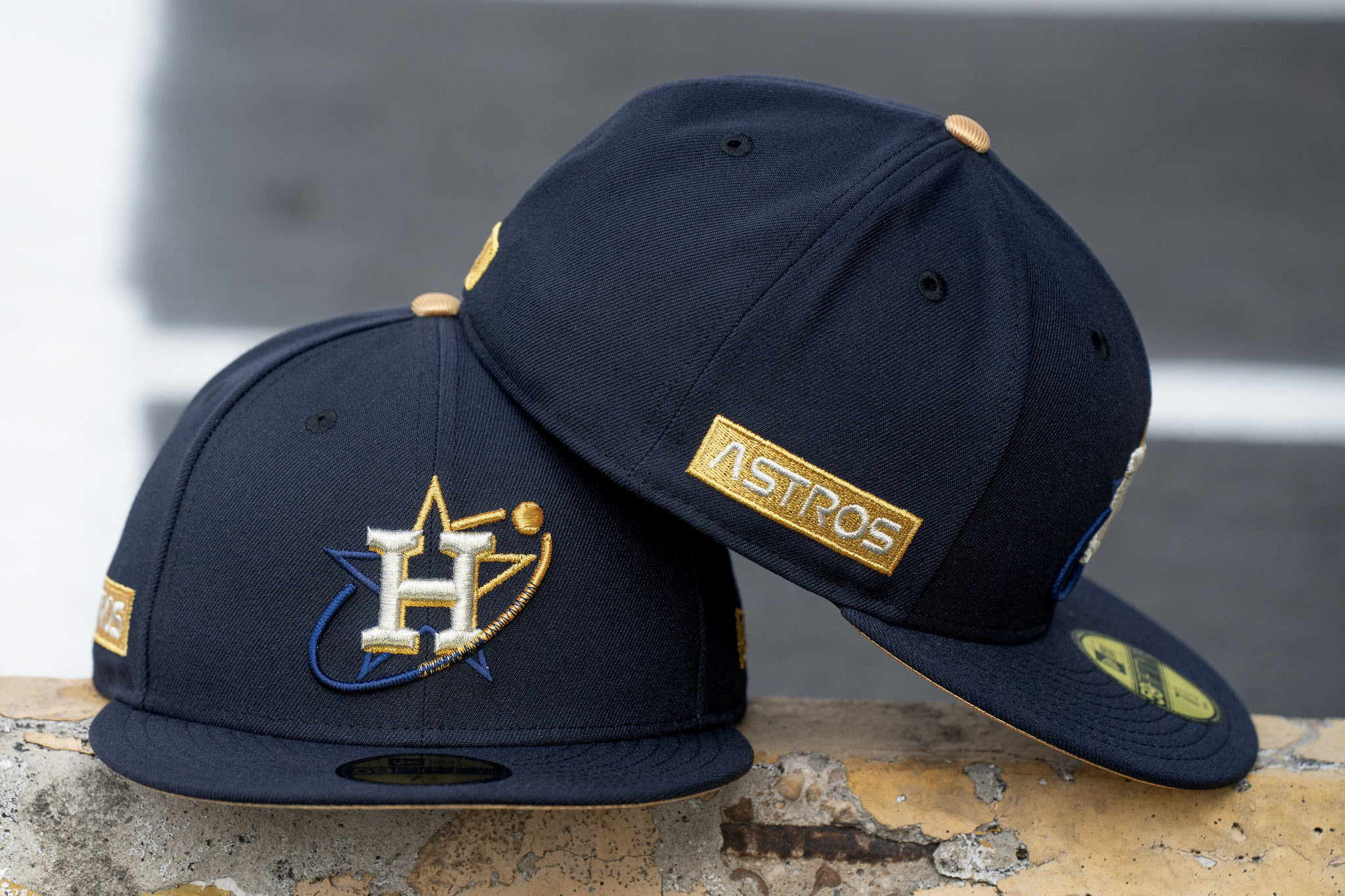 Houston Astros New Era Chrome White/Navy Bill And Kelly Green