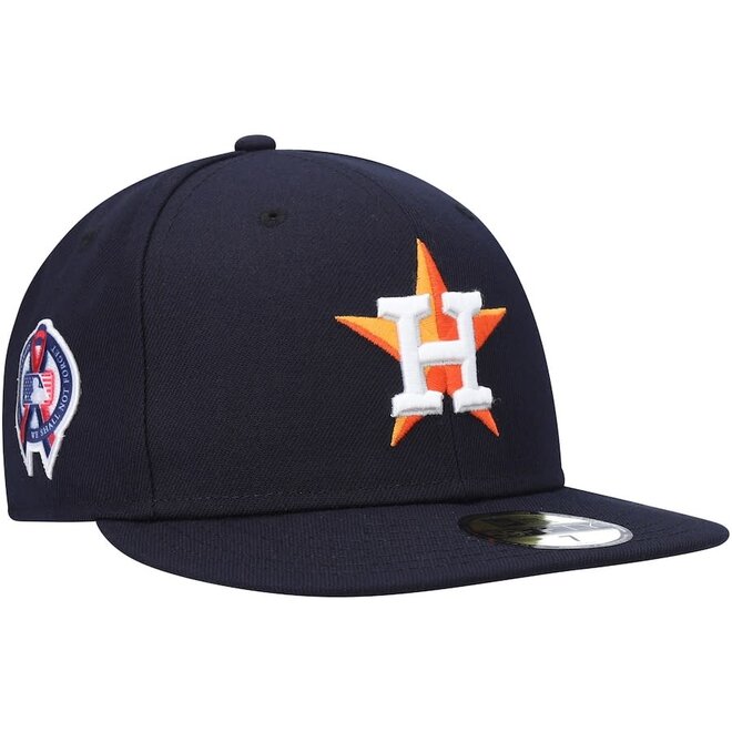 Off White Houston Astros Royal Blue Visor Gray Bottom 2005 World Series Side Patch New Era 59FIFTY Fitted 8