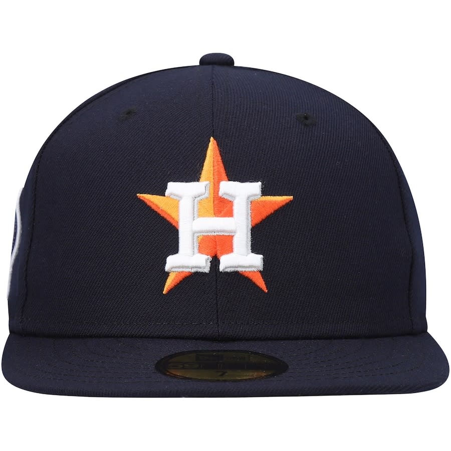 Houston Astros OLD SCHOOL CORDUROY SIDE-PATCH Navy Fitted Hat
