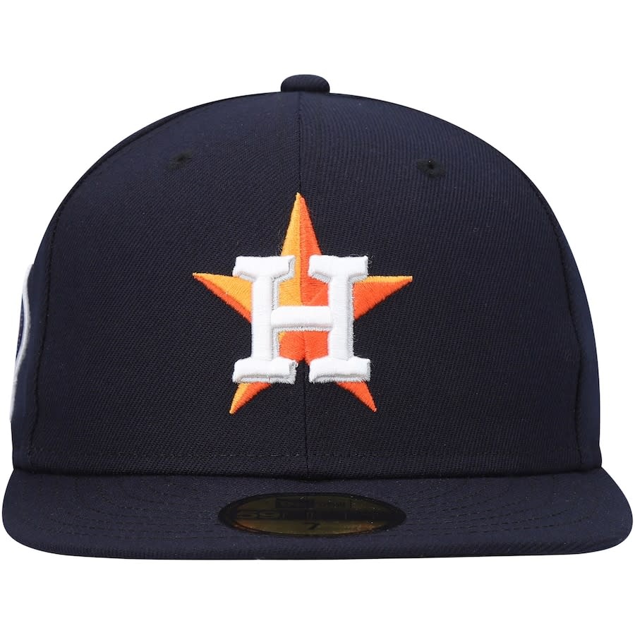 New Era Houston Astros 50th Anniversary Chrome Brick Two Tone Throwback  Edition 59Fifty Fitted Hat