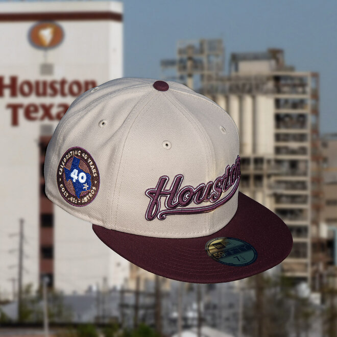 Houston Astros New Era White Logo 59FIFTY Fitted Hat - Gray