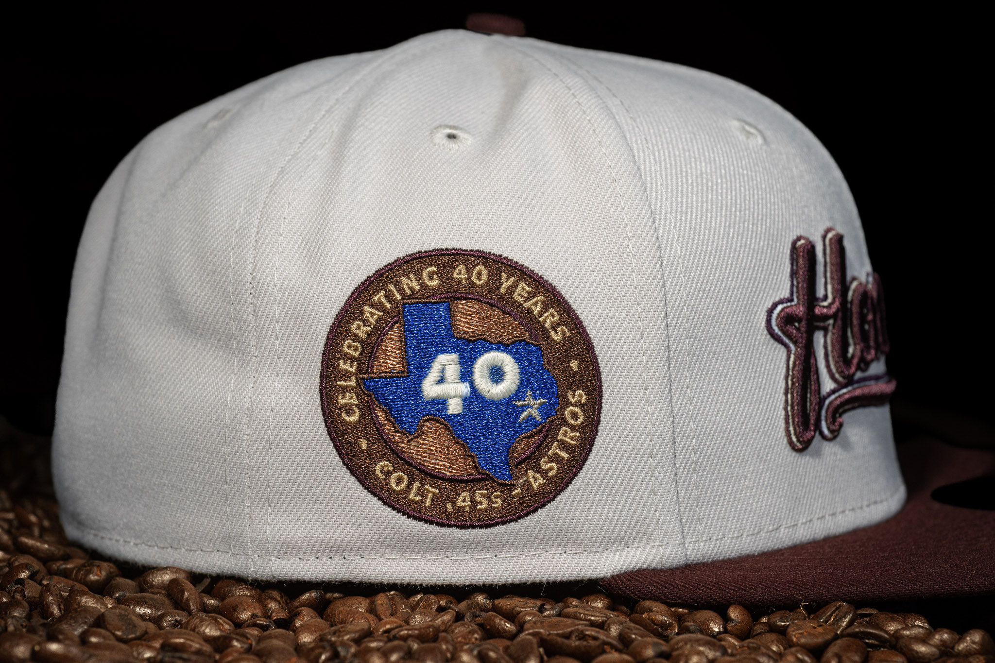 Pink Texas Rangers Gold Bottom 40th Anniversary Side Patch New Era 59Fifty  Fitted