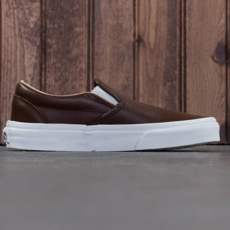 vans lux leather slip on