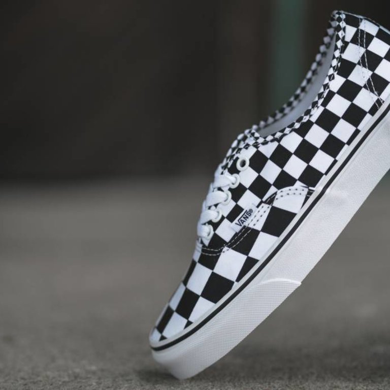 mix checker authentic shoes
